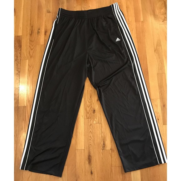 Black Adidas 3 stripe Track Suit Size 2XL Jacket and Pants - New Without Tags - Picture 2 of 10